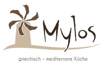 Mylos Logo - Eine Windmühle mit dem Wort Mylos